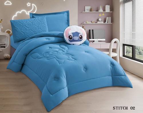 مفرش نفر 5قطع صيفي اطفال STITCH-2