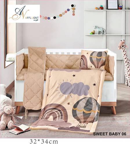 مفرش نفر اطفال 5قطع شتوي SWEET BABY