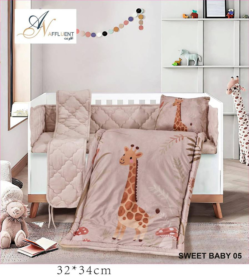 مفرش نفر اطفال 5قطع شتوي SWEET BABY