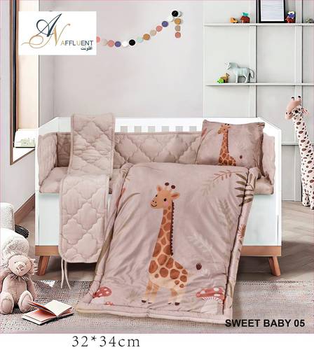 مفرش نفر اطفال 5قطع شتوي SWEET BABY