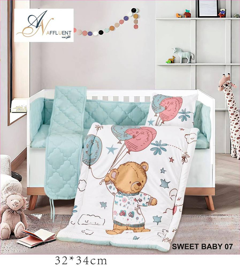 مفرش نفر اطفال 5قطع شتوي SWEET BABY