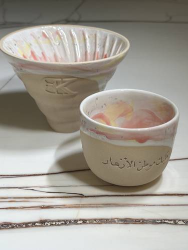 طقم (قمع V60+كوب) قلبك موطن الازهار