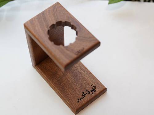 ستاند V60 خشب طبيعي غامق