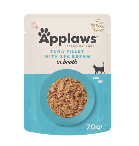 Applawz Tuna & Sea Bream Wet Cat Food 70g