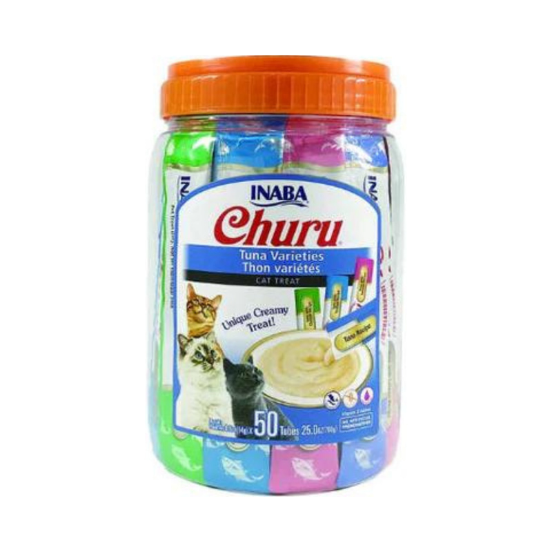Inaba Churu Assorted Tuna Cat Treats 50 x 14g