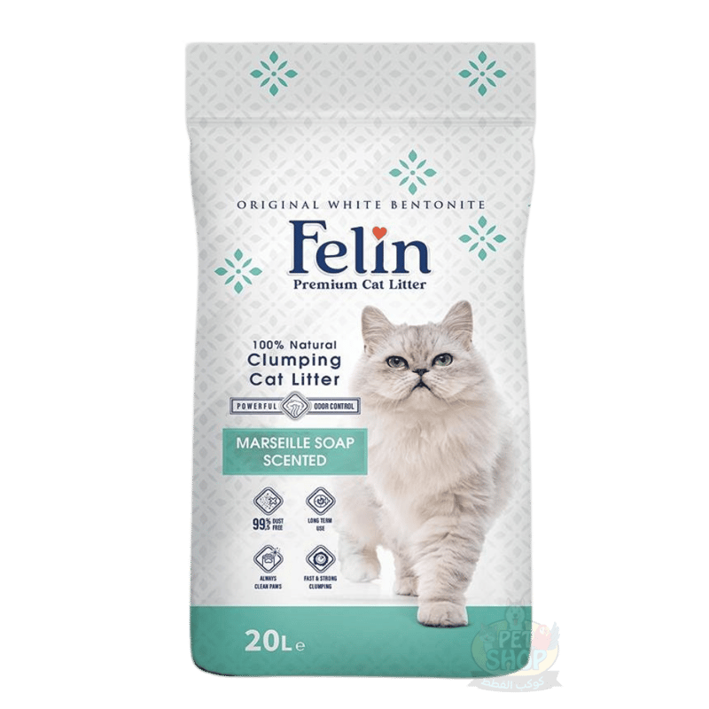Felin cat litter with a Massilia soap scent, 20Le