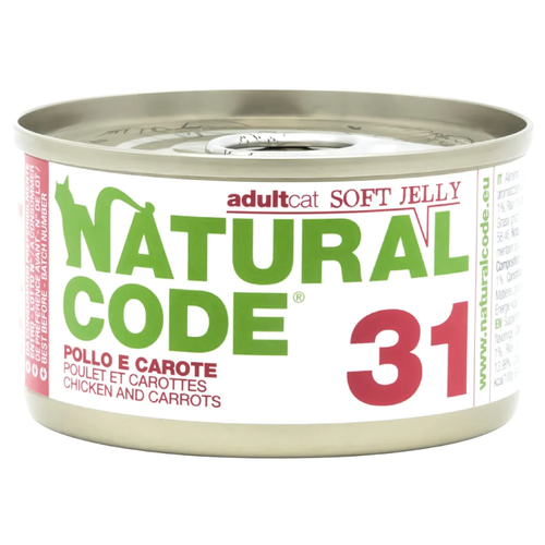 Natural Code Chicken & Carrot Jelly Canned Food for Adult Cats 85g