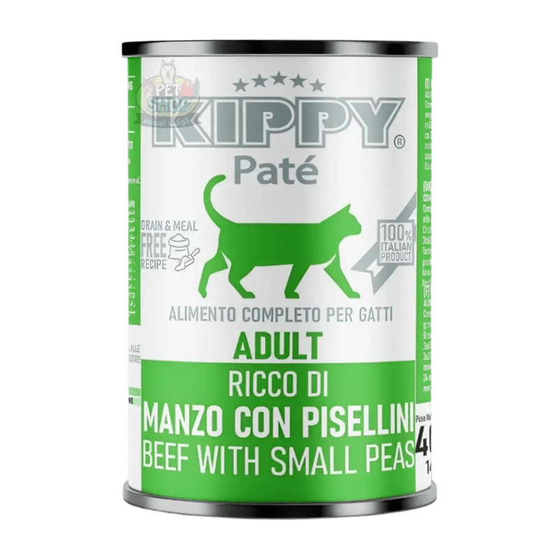 Kippy Pate Beef Flavor Canned Cat Food for Adults 400g 