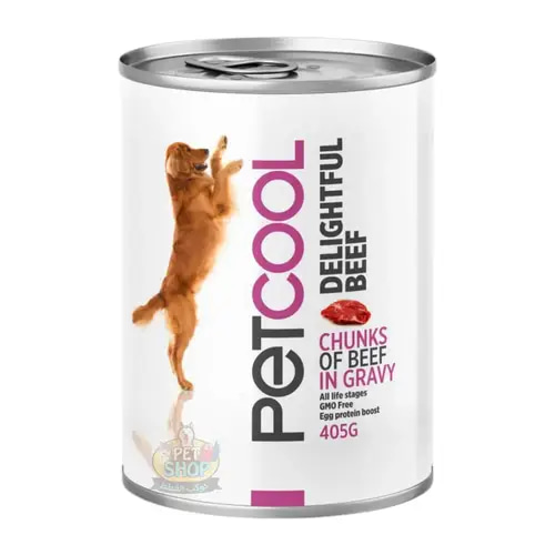 Pet Cool Beef Chunks in Gravy for Adult Dogs – 405g