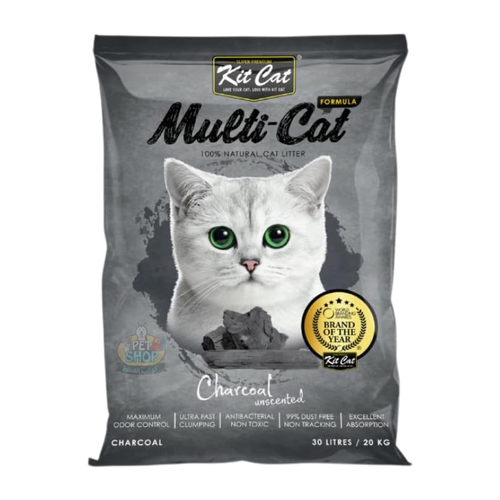 Kit Cat Multi-Cat Carbon Scented Cat Litter 30L