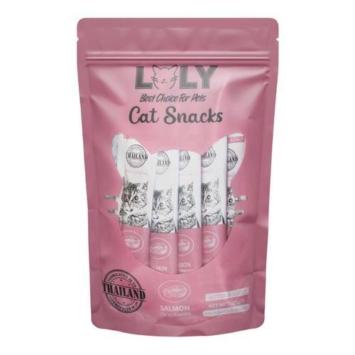 مكافآت لولي بالسلمون للقطط 5×15g أظرف