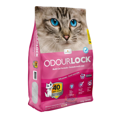 Intersand Baby Powder Scented High Clumping Cat Litter 12kg