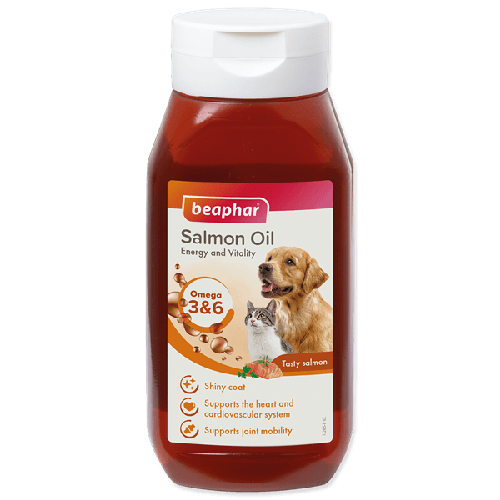 بيفار زيت السلمون مكمل غذائي للكلاب والقطط 430ml