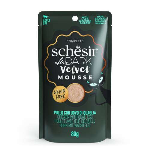 Cheezer After Dark Velvet Chicken Mousse with Quail Egg for Adult Cats 80g