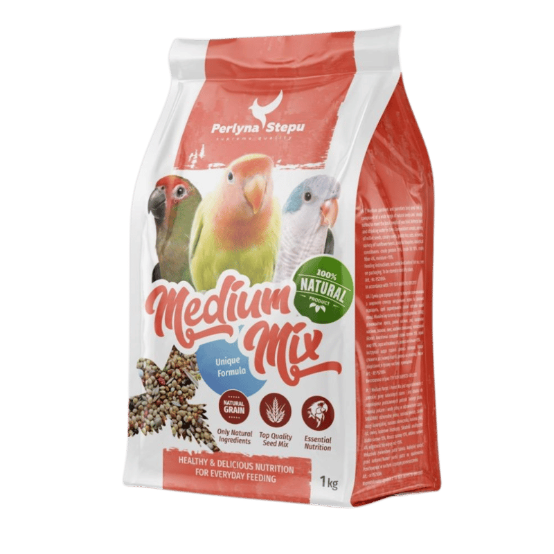 أكل بيرلينا ستيبو متوسط ​​الحجم للببغاوات مكس 1kg
