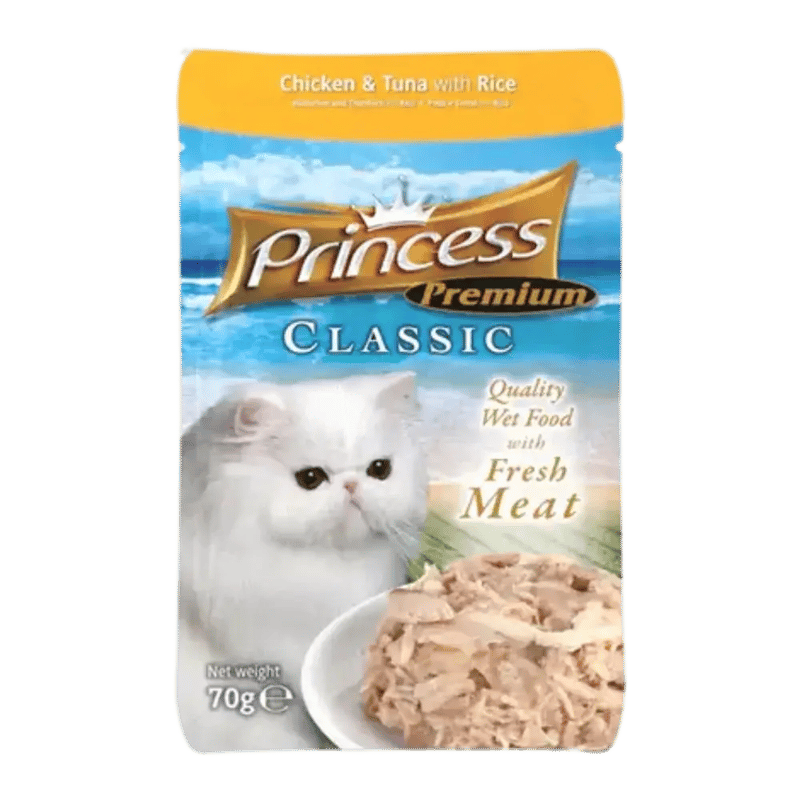 اظرف برينسيس تونه و الدجاج مع الارز جيلي 70g