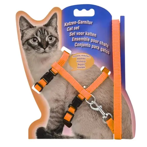 Adjustable pet harness (orange)