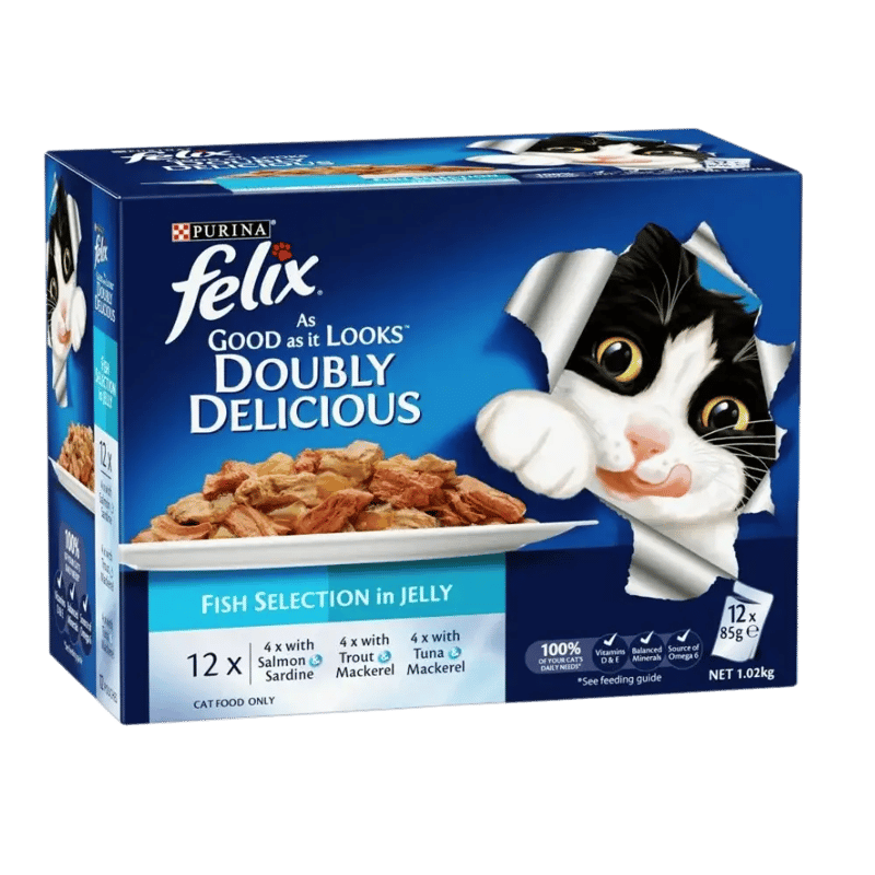 Felix Fish Selection with Jelly (12 × 85 g)
