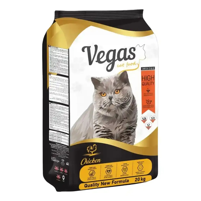 أكل فيغاس بالدجاج للقطط 20kg