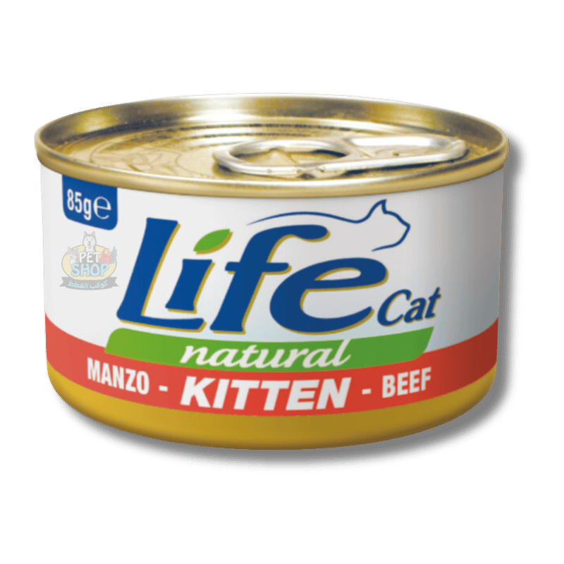 Life Cat Tuna Cans with Beef for Kittens 85g