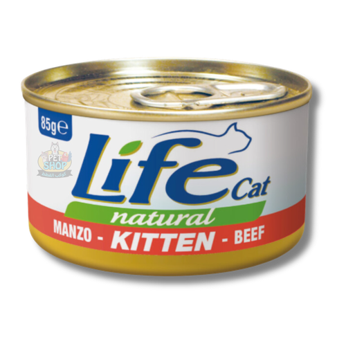 Life Cat Tuna Cans with Beef for Kittens 85g