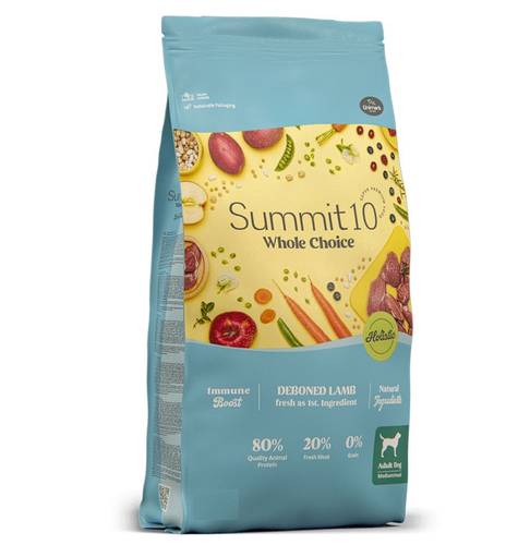 سوميت 10 اكل جاف صحي خالي من الحبوب لحم الضأن للكلاب البالغة 2kg