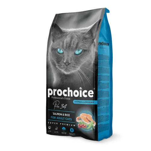 Pro Choice 34 Dry Food with Salmon and Rice for Adult Cats
