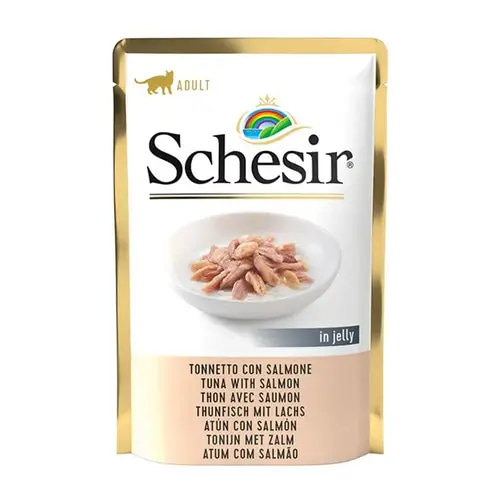 Schesir Adult In Jelly Tuna with Salmon 85g