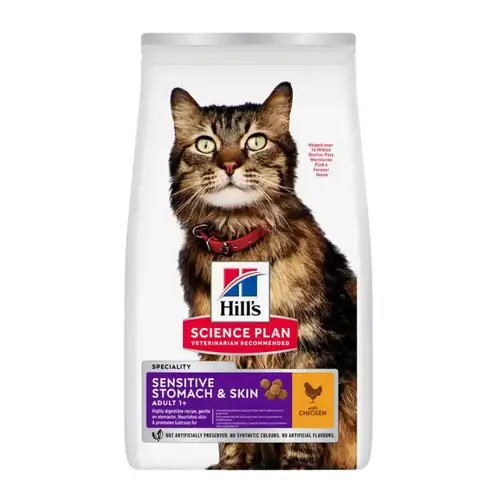 Hills Science Plan Dry Food for Sensitive Stomach and Skin with Chicken for Adult Cats 3kg