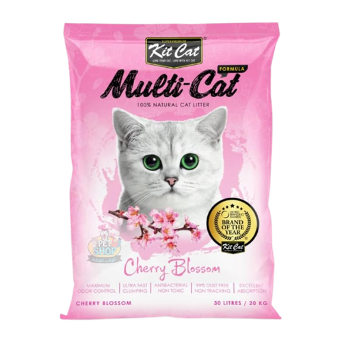 Kit Cat Multi-Cat Cherry Blossom Scented Cat Litter 30L