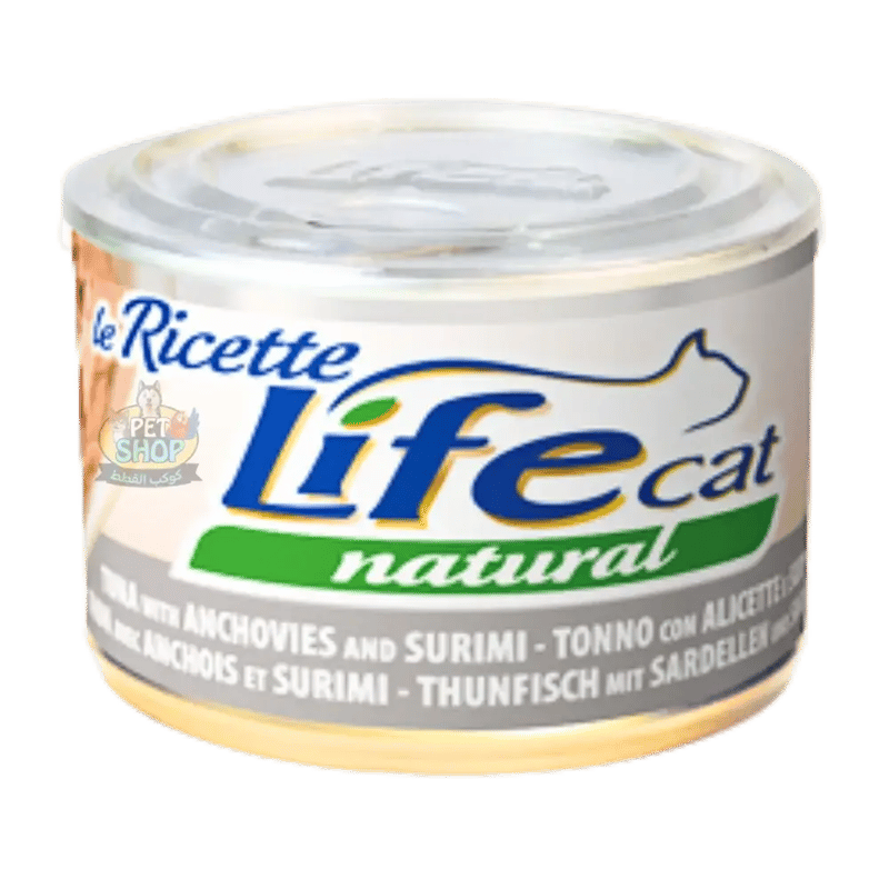 Live Cat Tuna with Anchovy & Surimi Canned Cat Food 150g