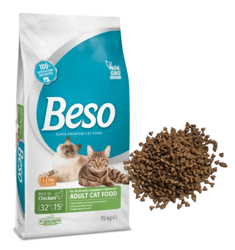 اكل قطط بيسو بالدجاج  15kg