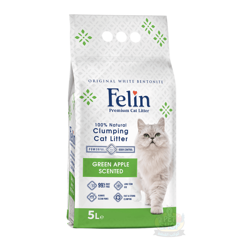 Felin Apple Baby Powder Scented Cat Litter 5L