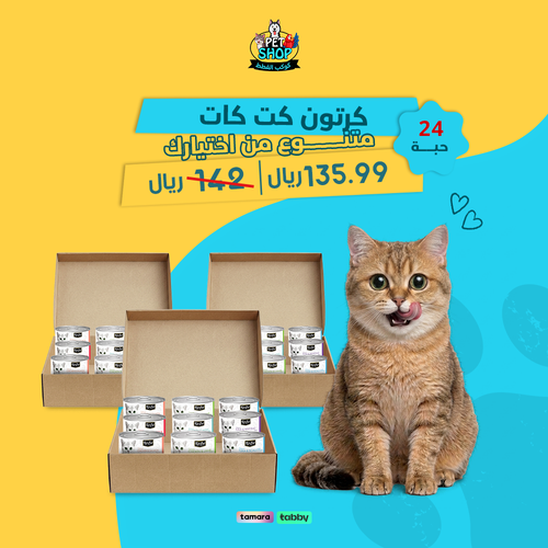 عرض كرتون معلبات كت كات 85g