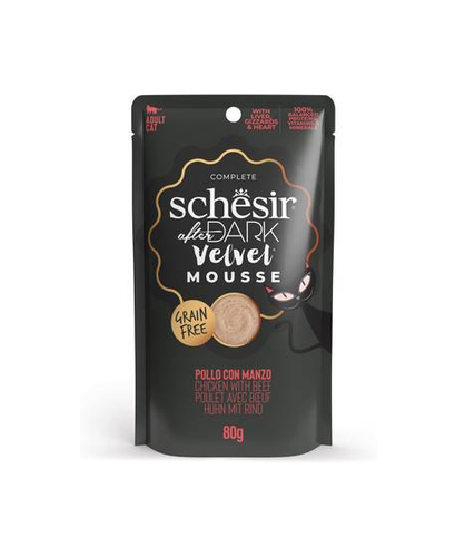 Cheezer After Dark Velvet Chicken & Beef Mousse for Adult Cats 80g
