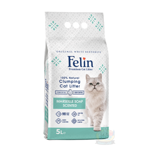 Felin cat litter with a Massilia soap scent, 5Le