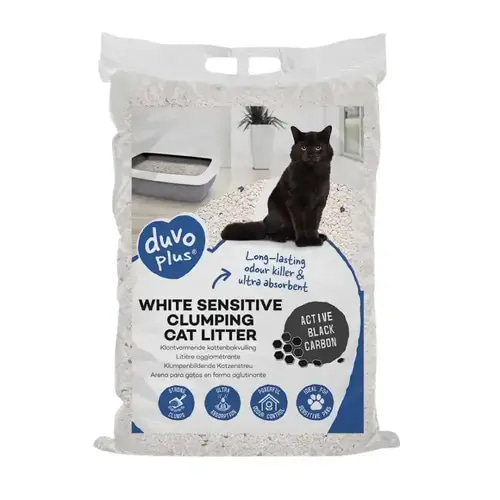 Dofu Plus Cat Litter – “White Sensitive & Black Carbon” – 12 kg