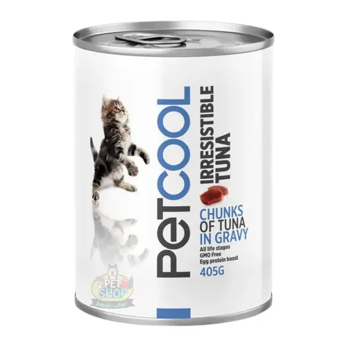 Pet Cool Tuna Chunks in Gravy for Adult Cats – 405g