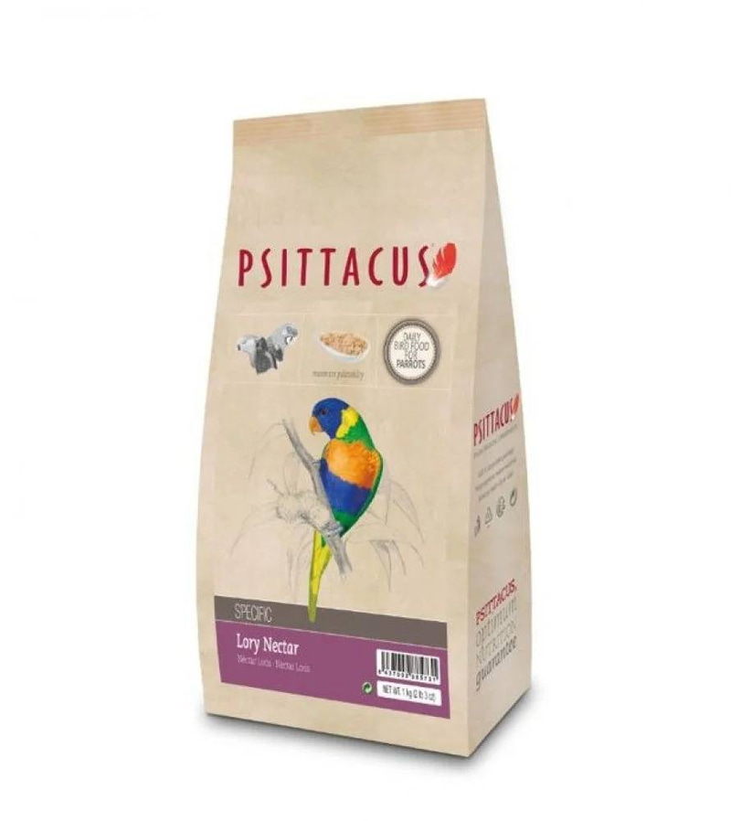 Psittacus Lory Nectar: ​​Complete and balanced food for lories (1kg)