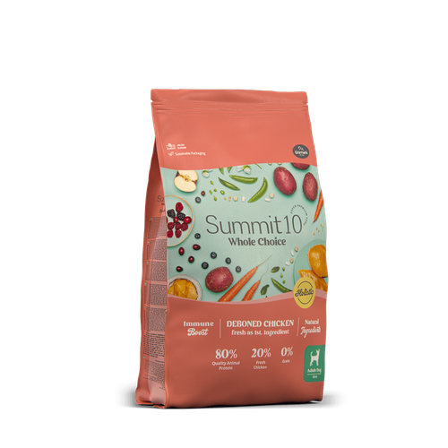سوميت 10 اكل جاف صحي خالي من الحبوب بالدجاج للكلاب البالغة صغير 3kg