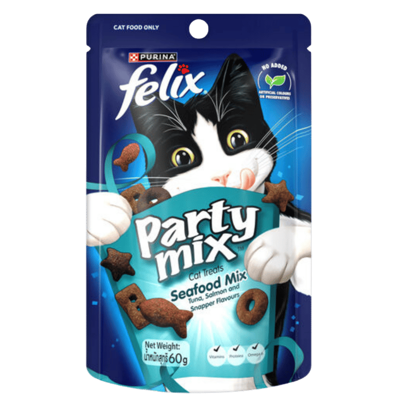 Purina Flex Party Mix Seafood Cat Treats 50g