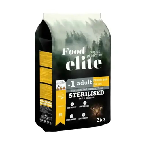 Elite Super Premium Sterilized Salmon for Adult Cats (2kg)