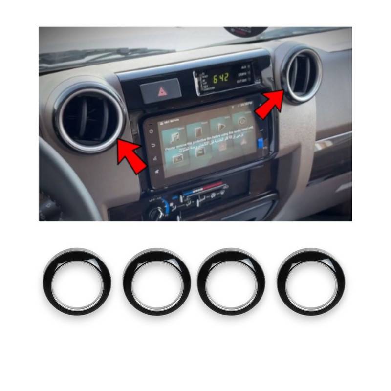 Land Cruiser Pickup A/C Bezel Frame 2022 (Black)