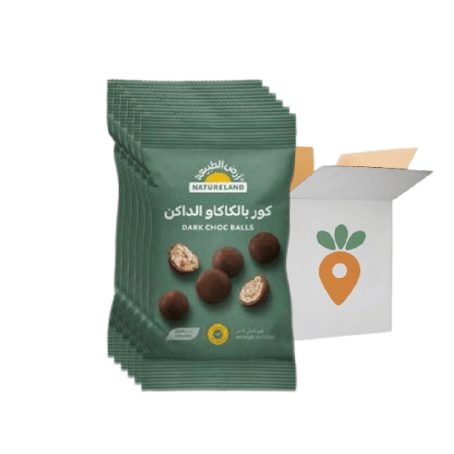 (Box) Natureland Dark Choc Balls - 6x50g