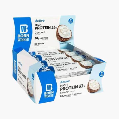 (Box of 12) Borne Winner Bar Active 60g - Coconut