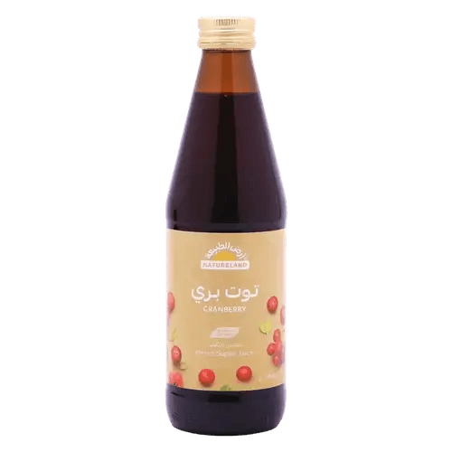 عصير التوت البري العضوي ( الكرانبيري ) - 330 مل - أرض الطبيعة
