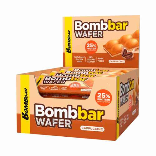 (Box of 20) Bombbar Cappuccino Wafer - Sugar-Free - 32g