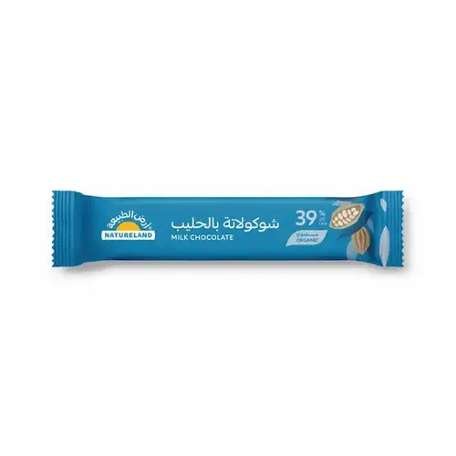 شوكولاتة بالحليب 35جم عضوي ارض الطبيعة