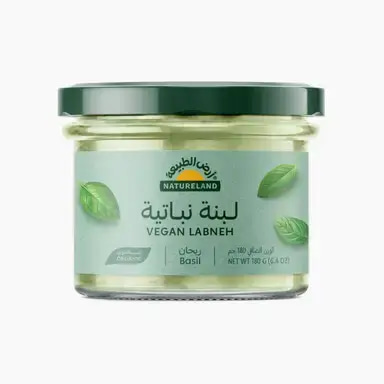 Natureland Vegan Labneh with Basil - 180g