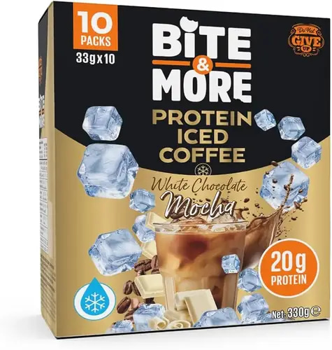 (Pack of 10) Protein Iced Coffee 33g | Bite & More - White Chocolate